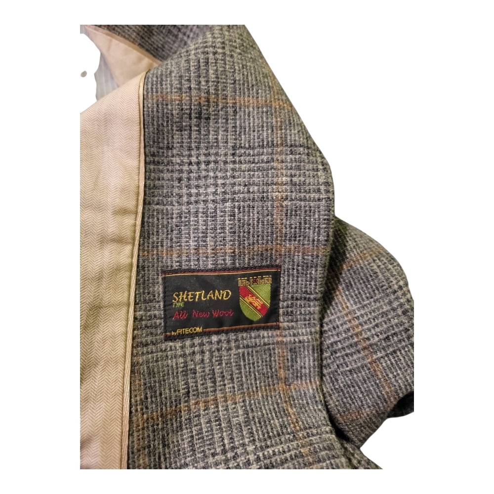 Zara Women's Gray Checkered Blazer - Picture 5 of 6